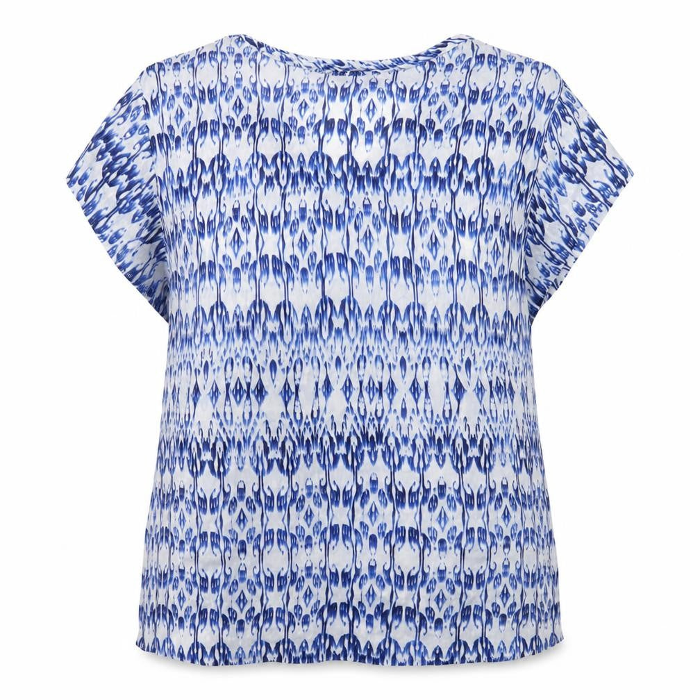 Womens UK Size 16 Massimo Dutti Blue Tunic Blouse