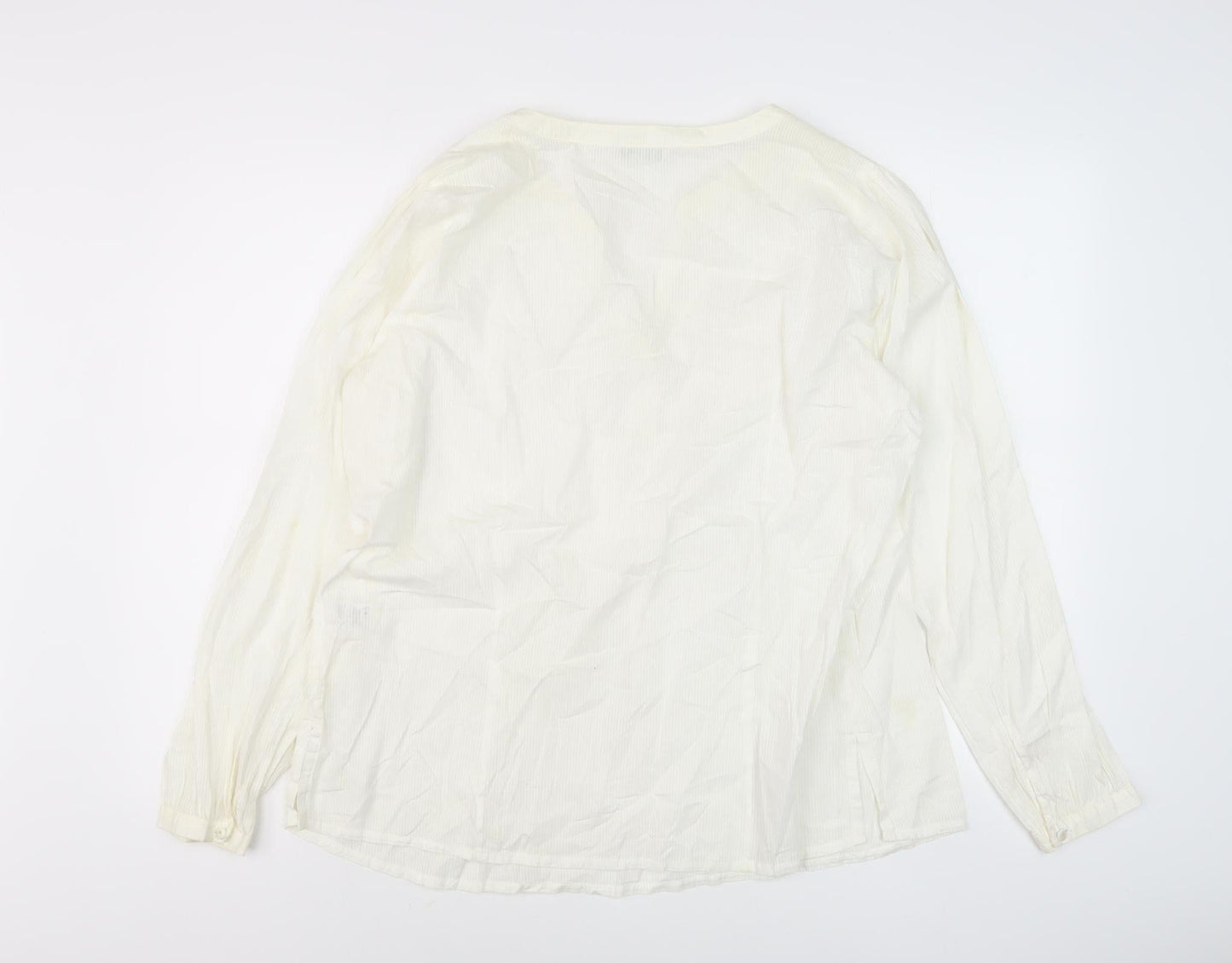 Marks and Spencer Women's White Blouse Size 18 Tunic