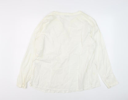 Marks and Spencer Women's White Blouse Size 18 Tunic