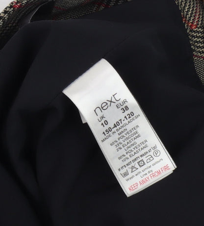 Next Women's Check Pencil Skirt, Size 10, Multicoloured