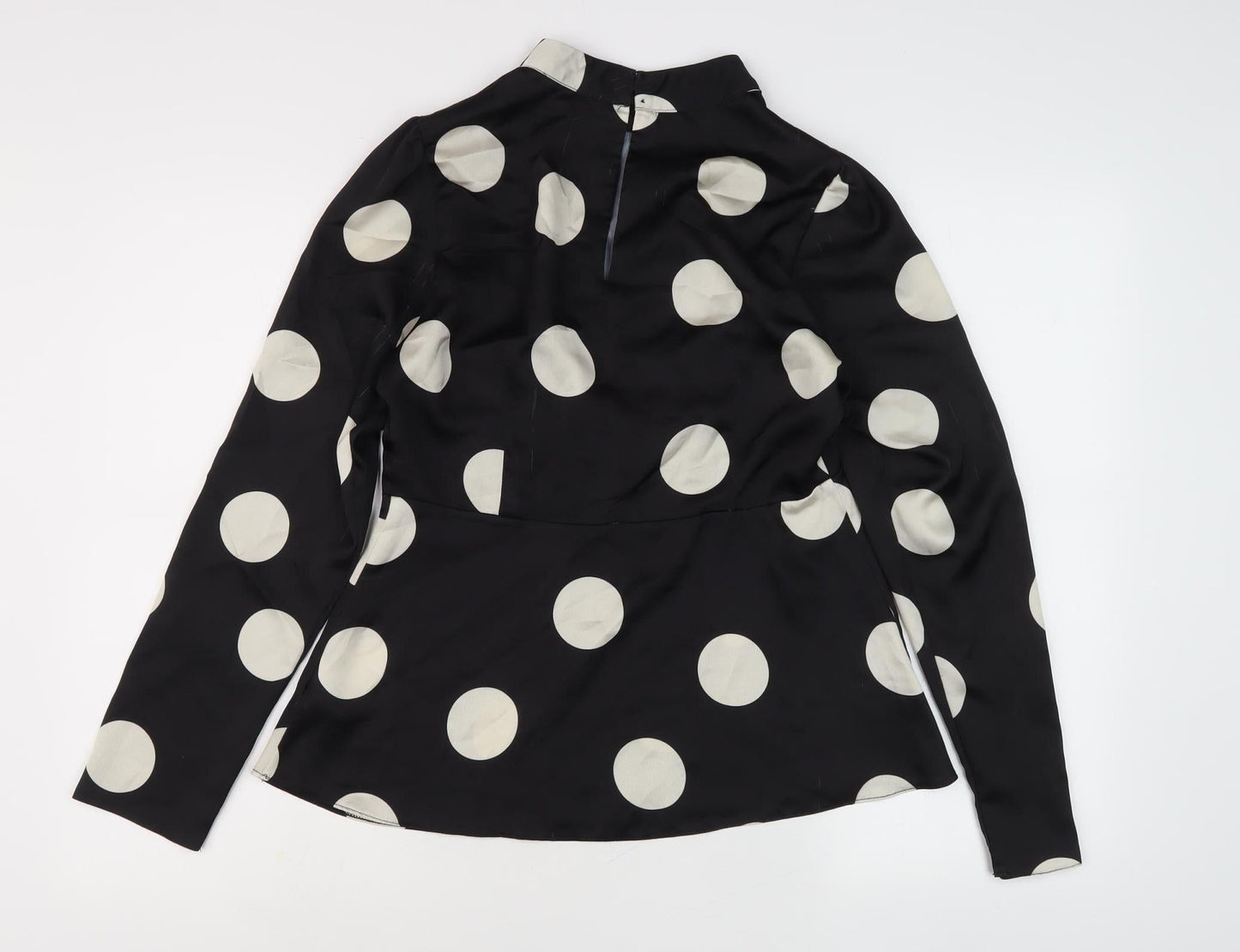 Womens UK Size 8 New Look Black Basic Blouse
