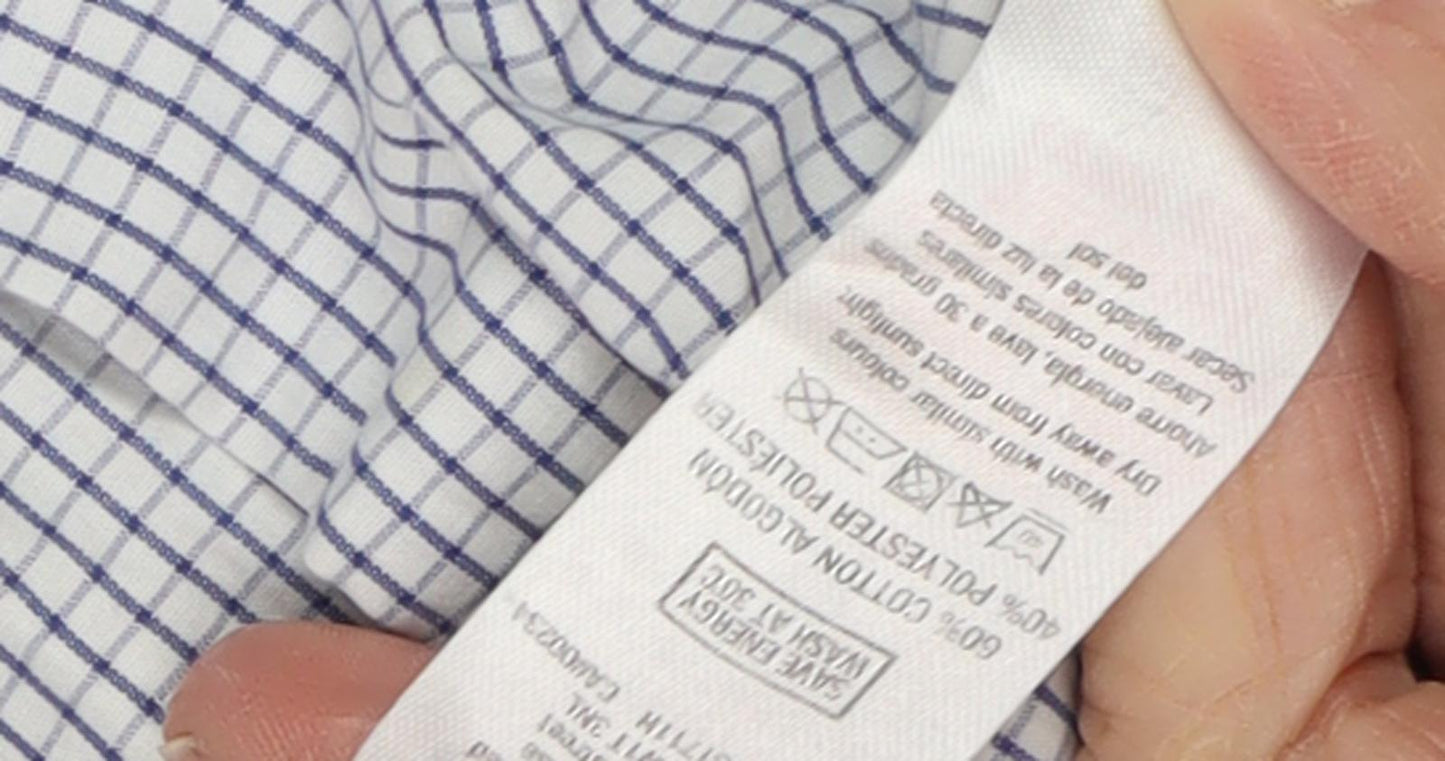 Topman Men's White Check Slim Fit Shirt, Size M