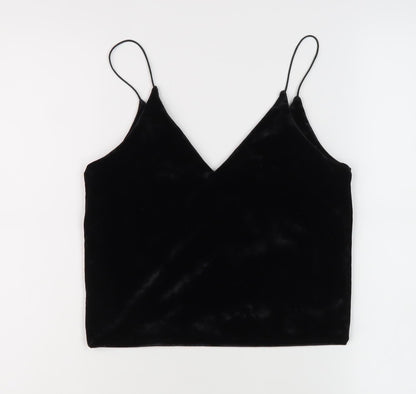 Womens UK Size S Urban renewal Black Camisole Tank
