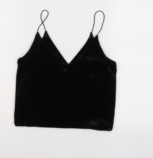 Womens UK Size S Urban renewal Black Camisole Tank