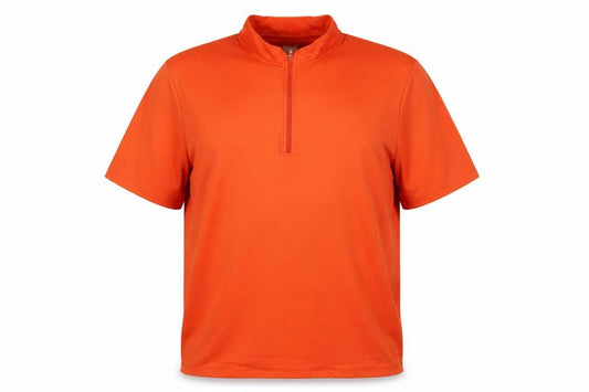 Trimm Dich Men's Orange 1/4 Zip Sports Pullover Size 54