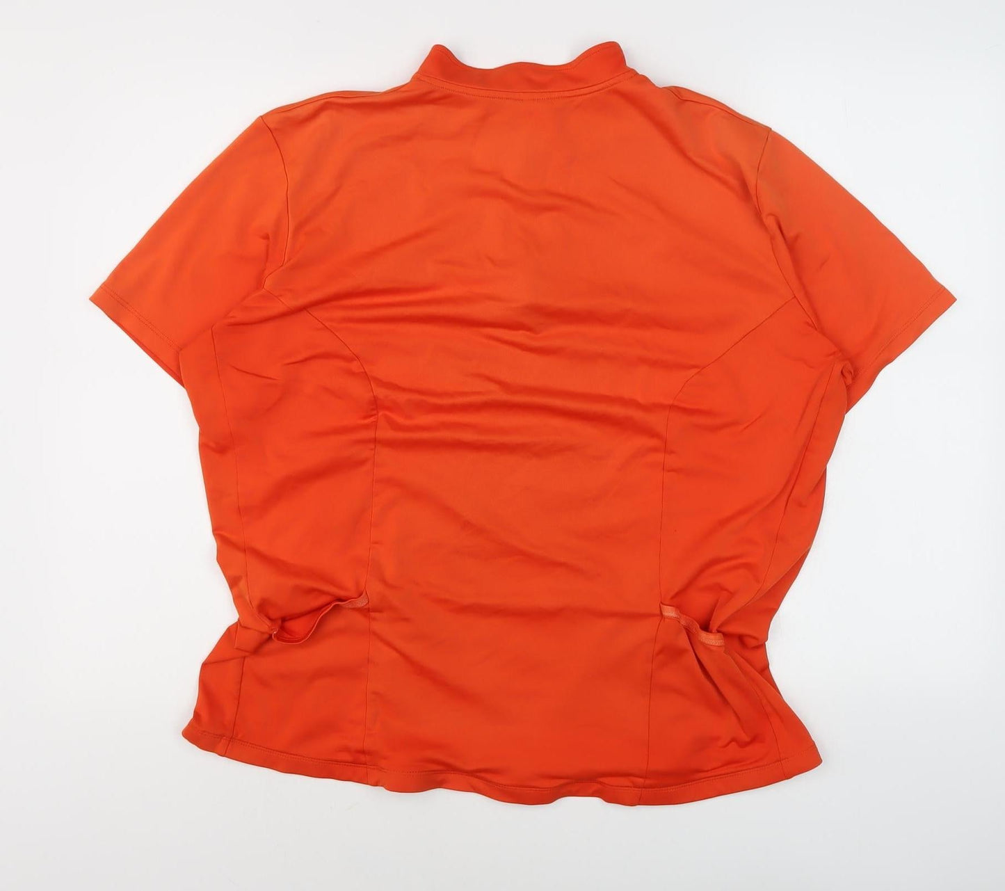 Trimm Dich Men's Orange 1/4 Zip Sports Pullover Size 54