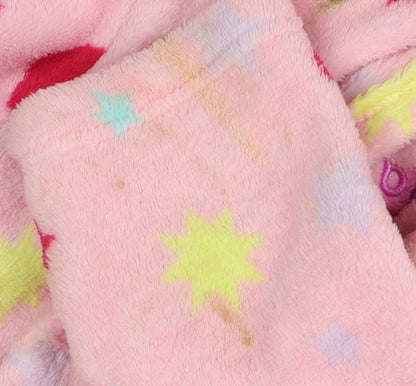 Peppa Pig Girls Pink Fleece Robe, 1/2 Years, Hooded Graphic Print