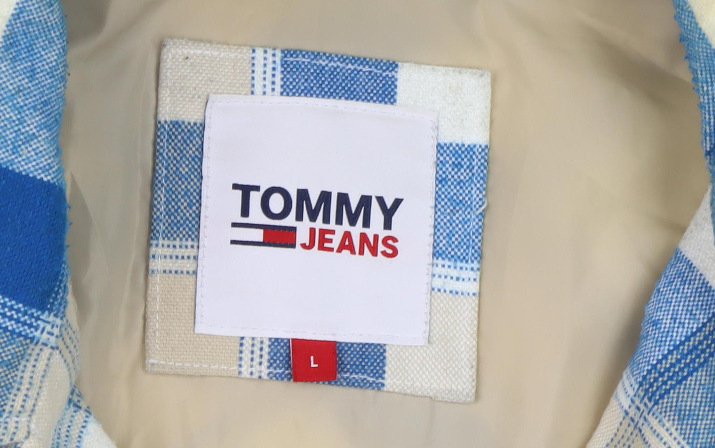 Mens UK Size L Tommy Jeans Blue