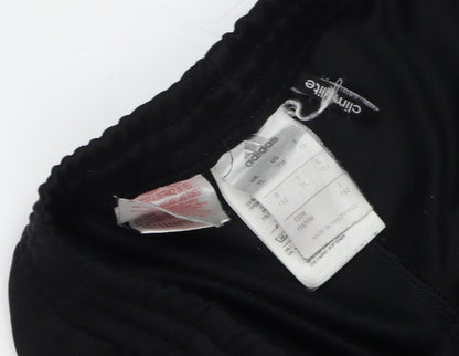 Adidas Boys' Black Track Pants, 12Y, Breathable & Stylish