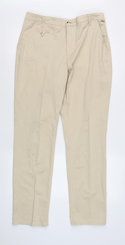 Womens UK Size 16 Marks and Spencer   Beige Trousers