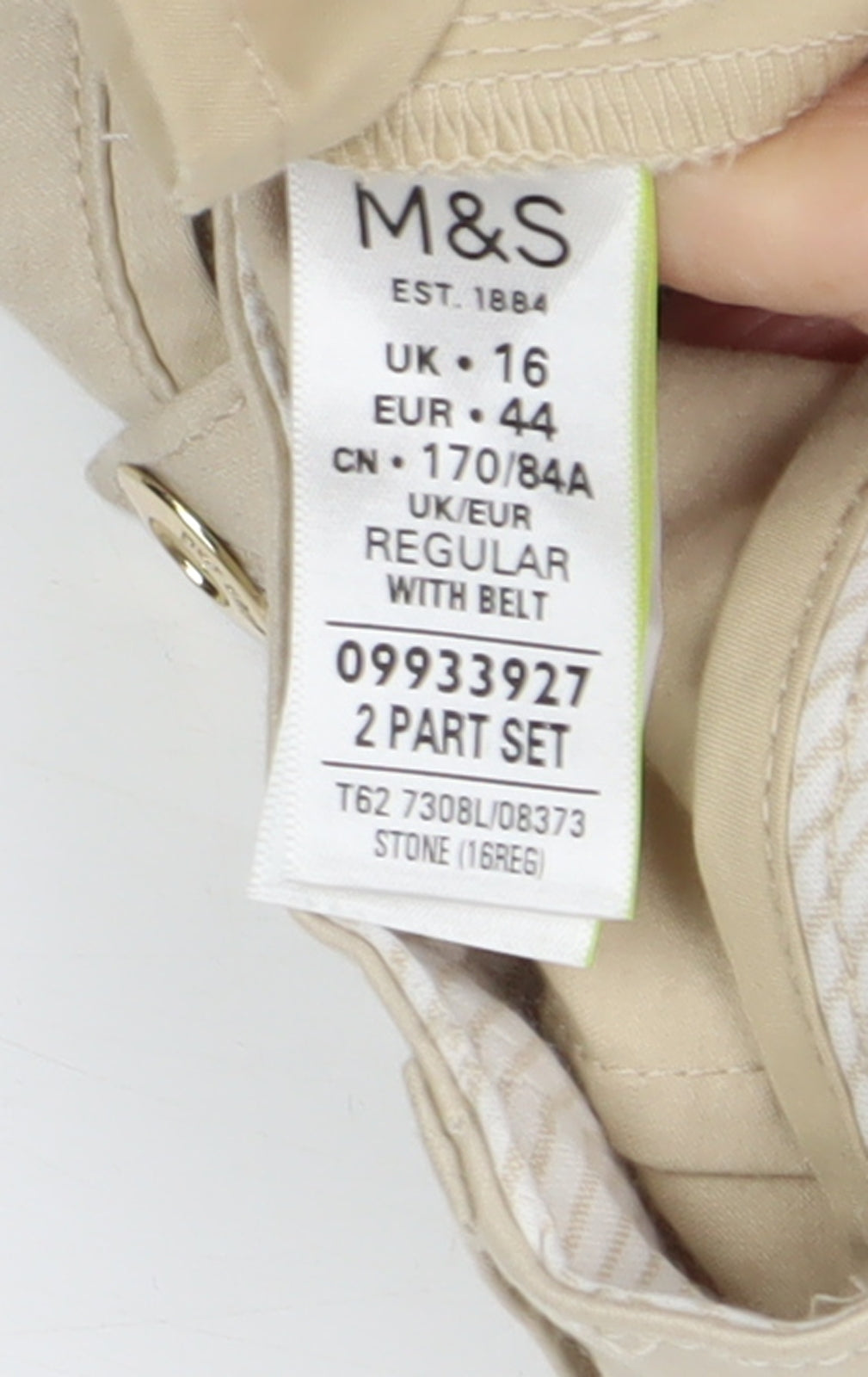 Womens UK Size 16 Marks and Spencer   Beige Trousers