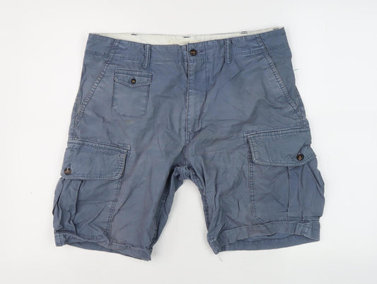 H&M Unisex Blue Cargo Shorts Size 6 with Pockets