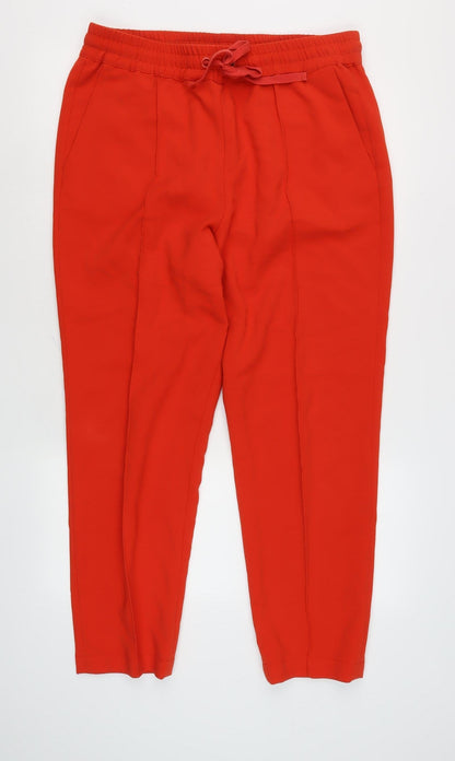 Womens UK Size M Great Plains Regular Fit Jogger Red Trousers