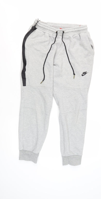 Nike Men's Grey Jogger Trousers L - Gym & Casual Wear
