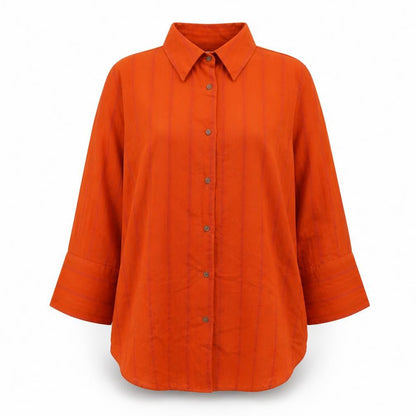 Womens UK Size 12 Zara Orange  Button-Up