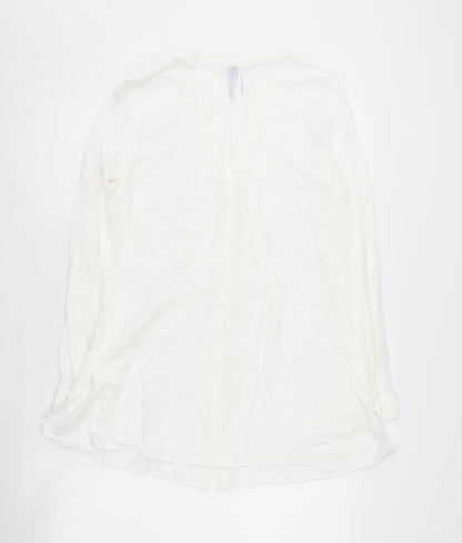 Séraphine Women's White Long Sleeve Button-Up Shirt