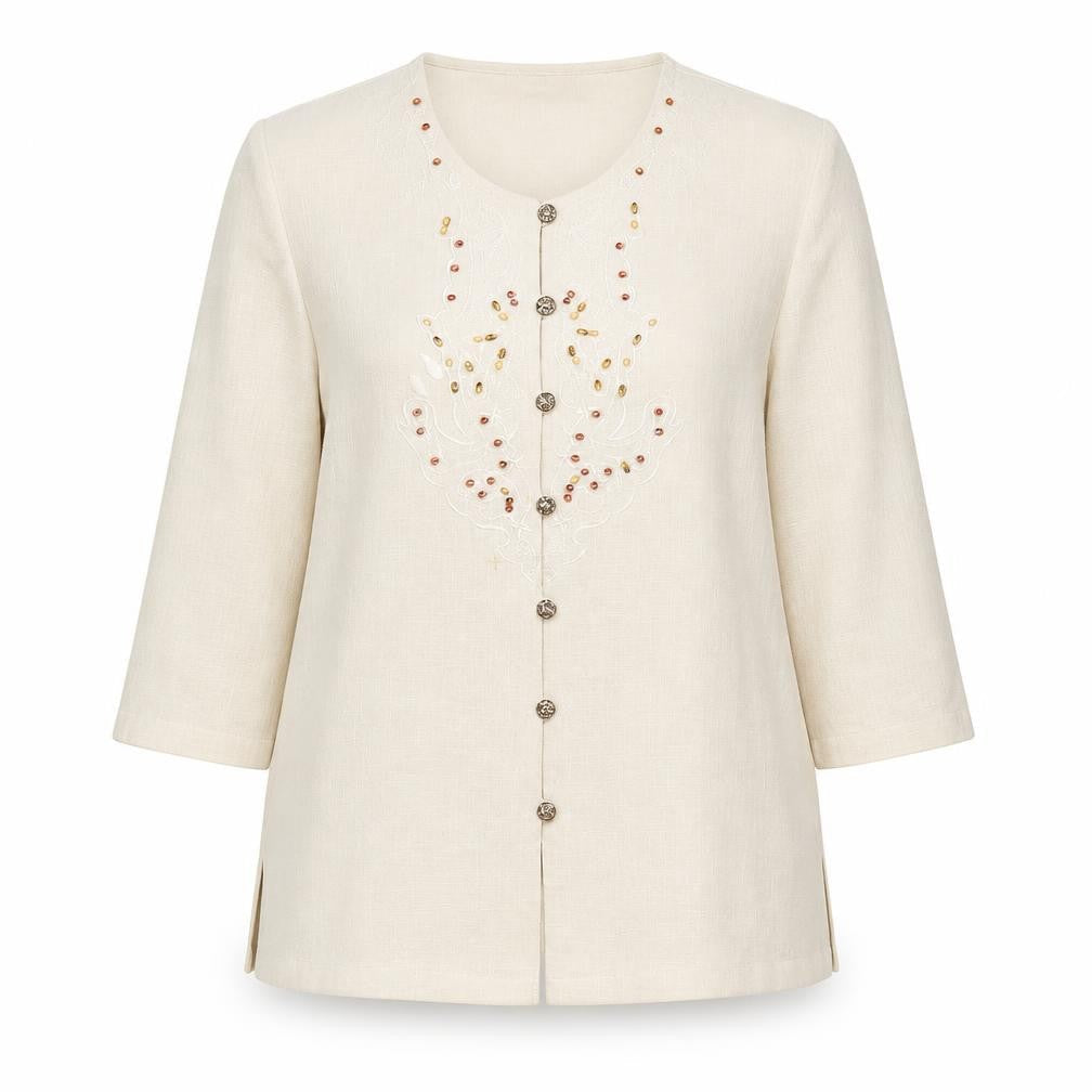 Womens UK Size 14 Eastex Regular Beige Blazer