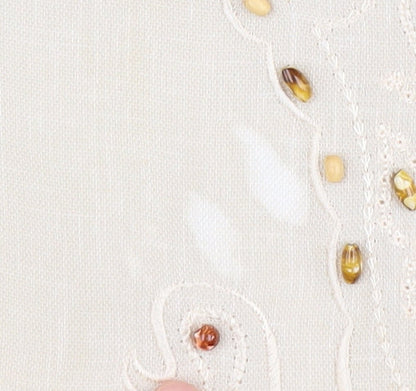 Eastex Women's Beige Blazer UK 14, Polyester, 3/4 Sleeve