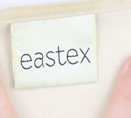 Eastex Women's Beige Blazer UK 14, Polyester, 3/4 Sleeve