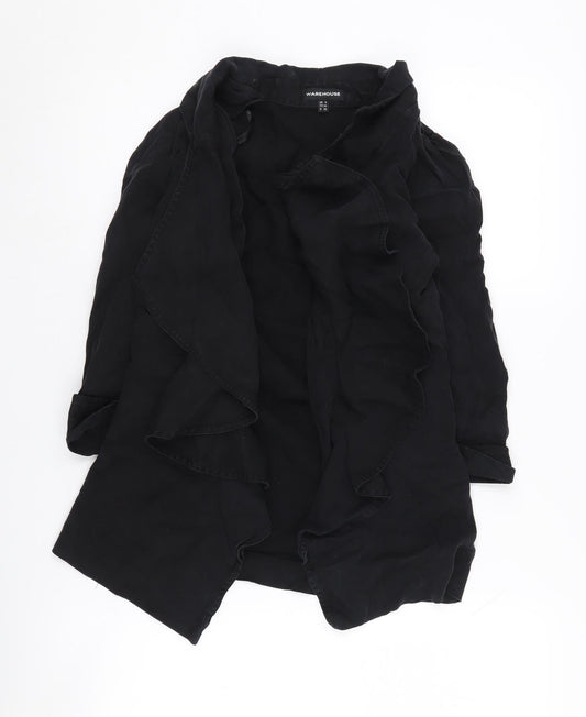 Warehouse Women’s Black Blazer, Size 6, Relaxed Fit