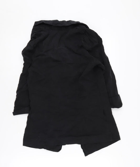 Warehouse Women’s Black Blazer, Size 6, Relaxed Fit