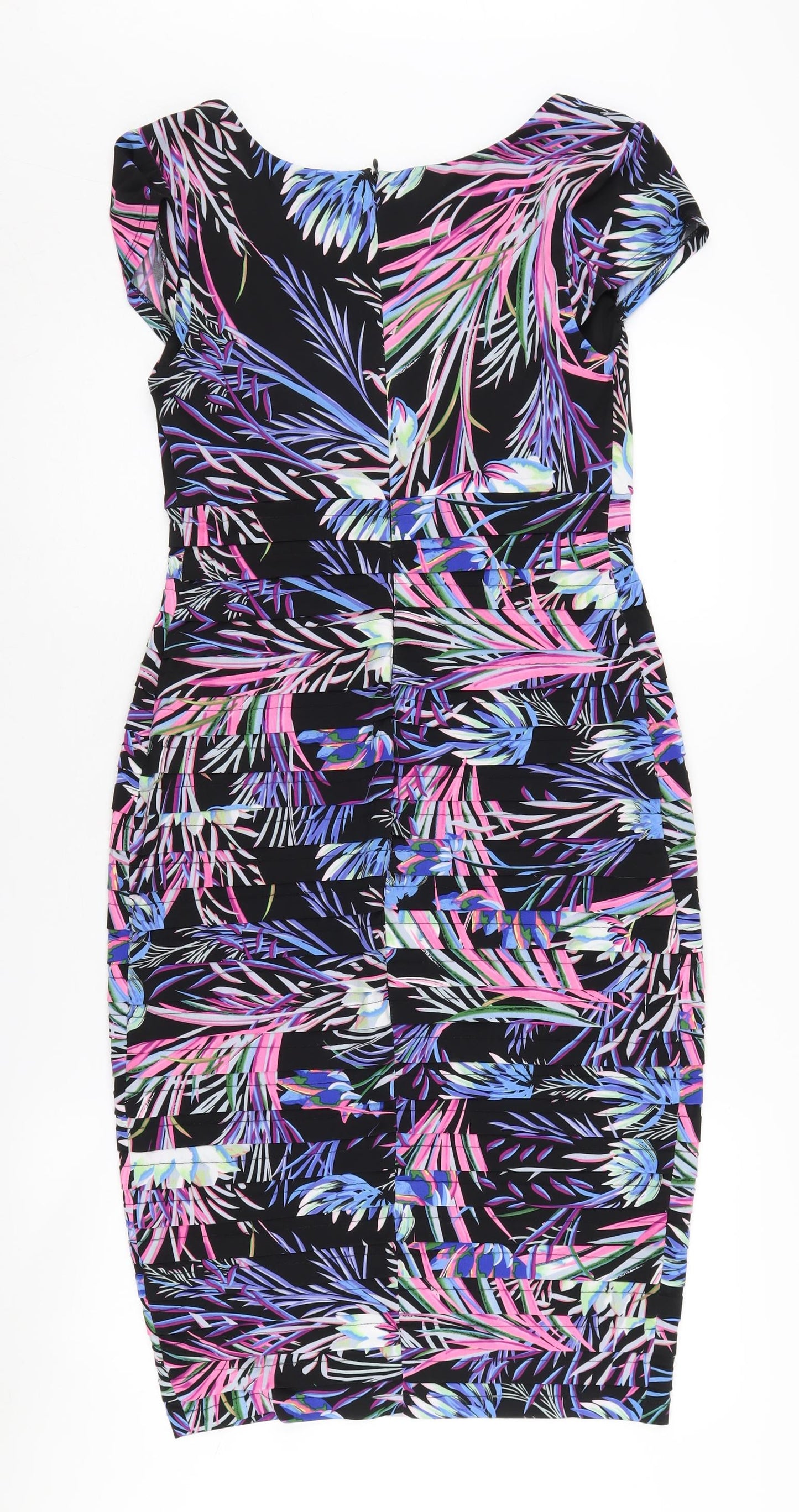 M&Co Boutique Women's Multicoloured Floral Dress Size 12