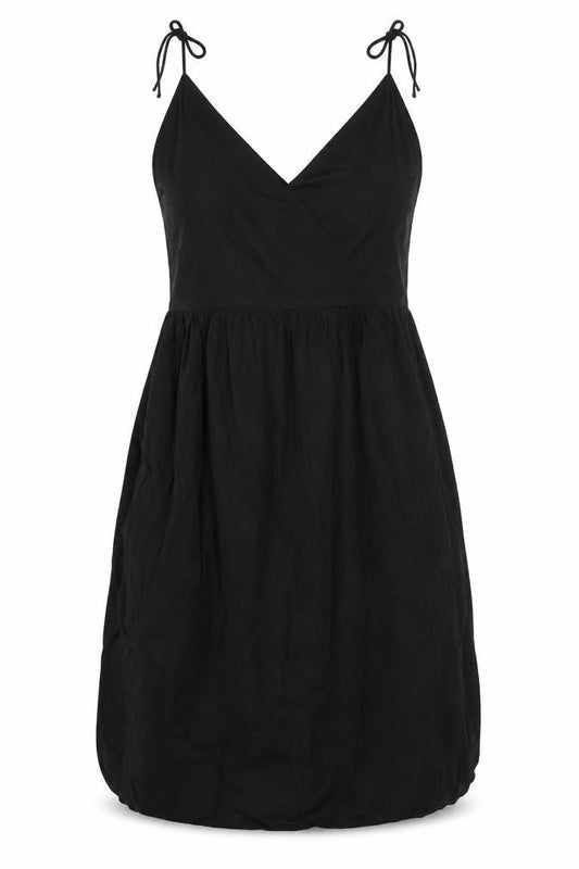 & Other Stories Women's Black V-Neck Strappy Dress Size 8