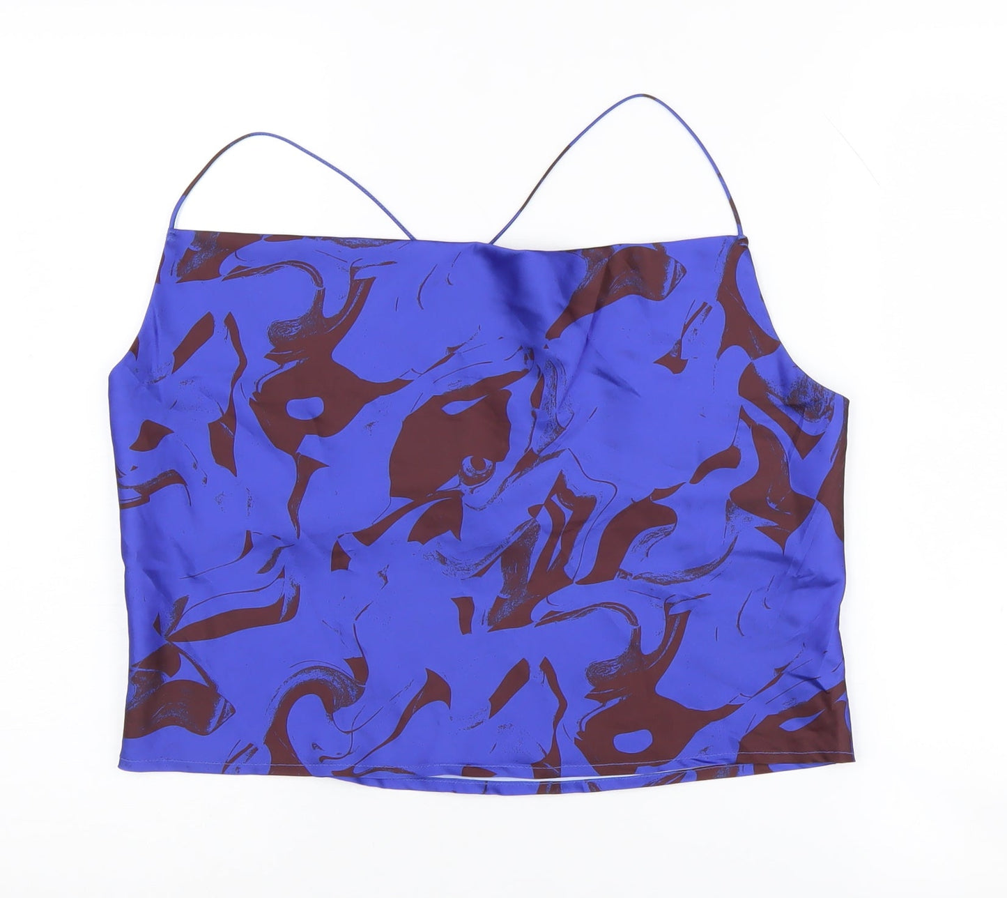 Womens UK Size M Monki Blue Camisole Tank