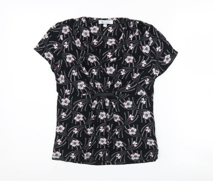 Womens UK Size 10 J.Taylor Black  Blouse