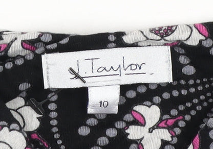 Womens UK Size 10 J.Taylor Black  Blouse