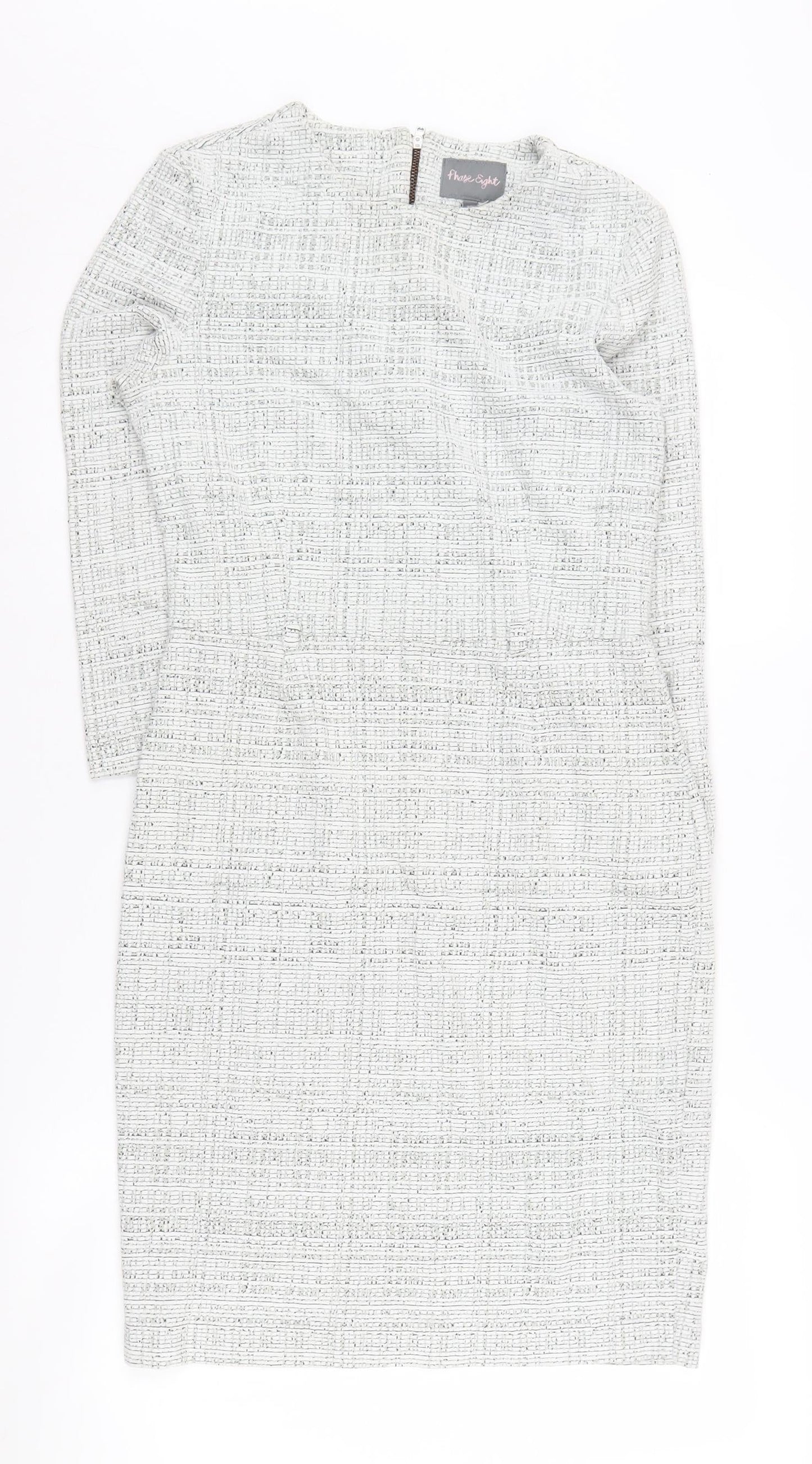 Phase Eight Womens Grey Sheath Dress Size 10