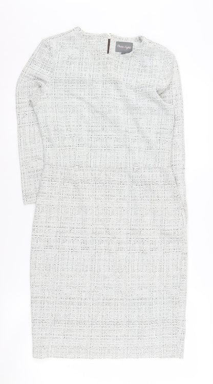 Phase Eight Womens Grey Sheath Dress Size 10
