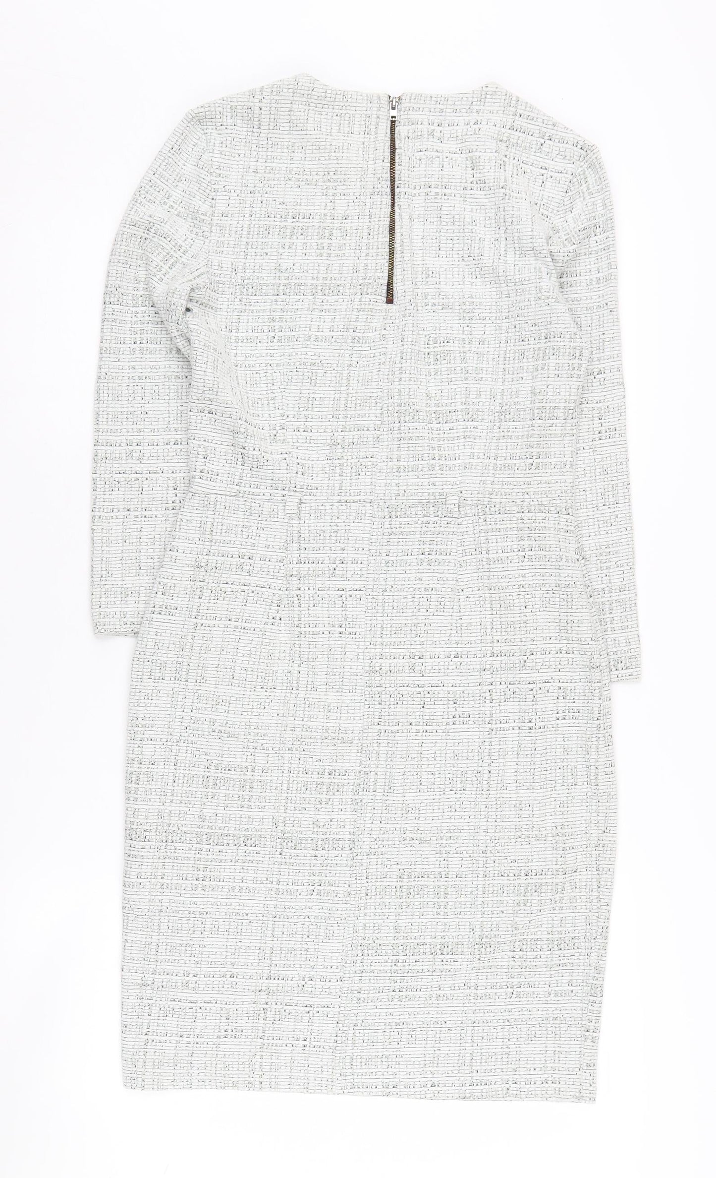 Phase Eight Womens Grey Sheath Dress Size 10