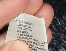 Womens UK Size 8 White Stuff Blue Cardigan Jumper