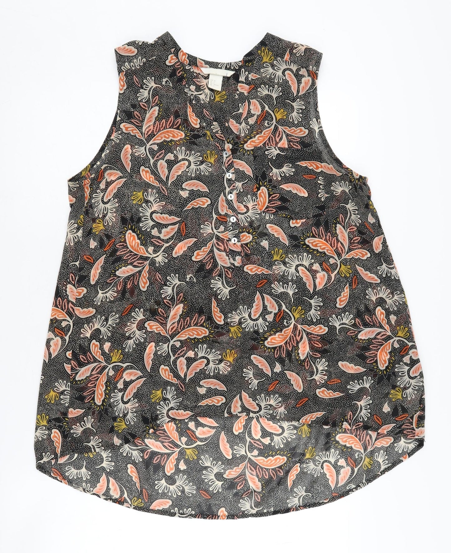 Womens UK Size 8 H&M Multicoloured Basic Blouse