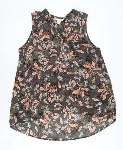 Womens UK Size 8 H&M Multicoloured Basic Blouse
