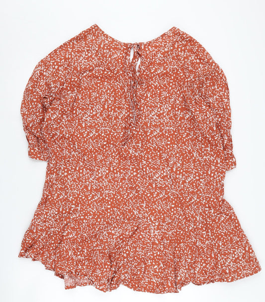 Weekday Women's Red Floral Dress, Size S