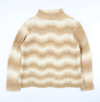 Womens UK Size L Damart Beige Pullover Jumper