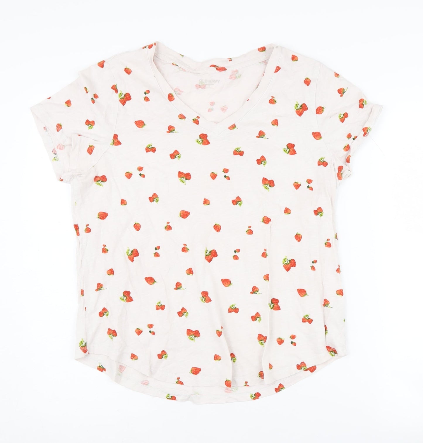 Womens UK Size M Old Navy White Basic T-Shirt