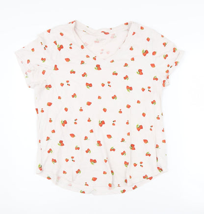 Womens UK Size M Old Navy White Basic T-Shirt