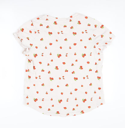 Womens UK Size M Old Navy White Basic T-Shirt