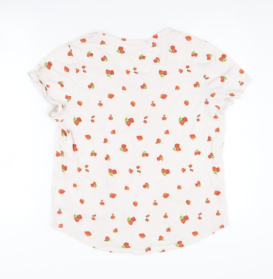 Womens UK Size M Old Navy White Basic T-Shirt