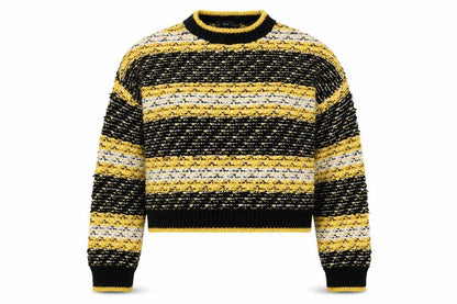 MNG Women's Black Striped Pullover Jumper - M