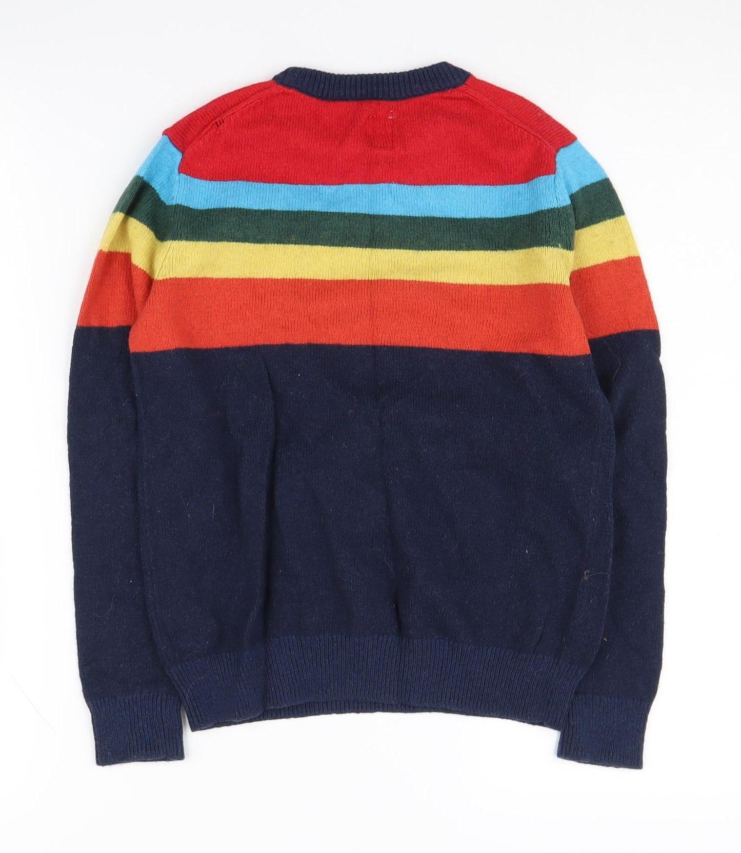 GAP Kids Multicoloured Rainbow Striped Pullover Jumper M