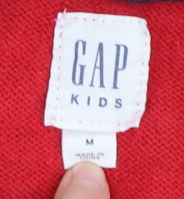 GAP Kids Multicoloured Rainbow Striped Pullover Jumper M
