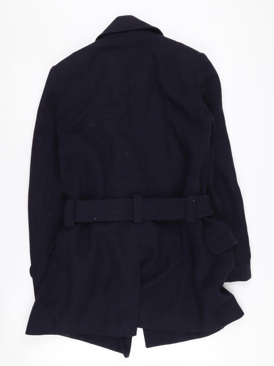 French Connection Women's Black Trench Coat Size 12