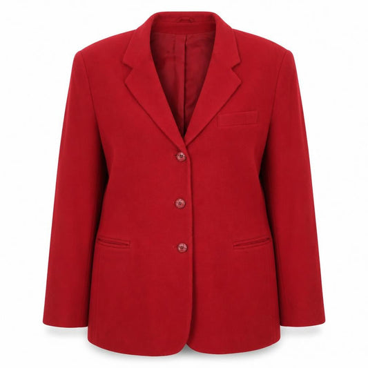 Classics Woman Red Blazer, Women, Size 18, Notch Lapel
