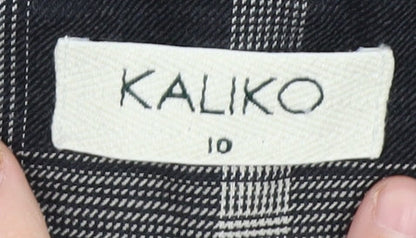 Kaliko Women's Black Plaid Blazer Size 10
