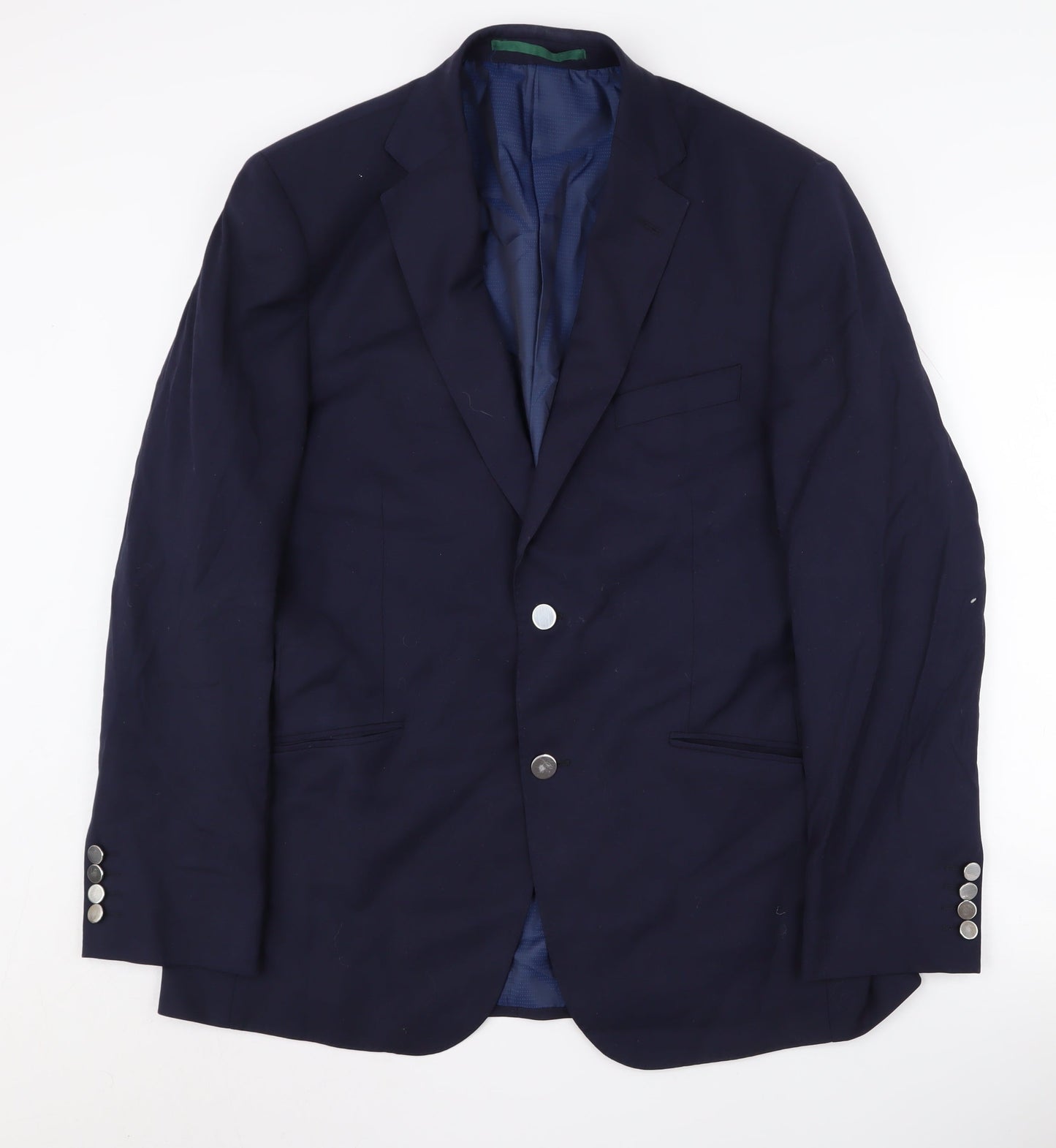 Mens UK Size 40 Marks and Spencer Regular Blue Suit Jacket