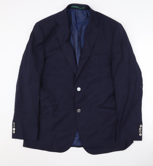 Mens UK Size 40 Marks and Spencer Regular Blue Suit Jacket